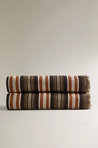 STRIPED COTTON BLANKET