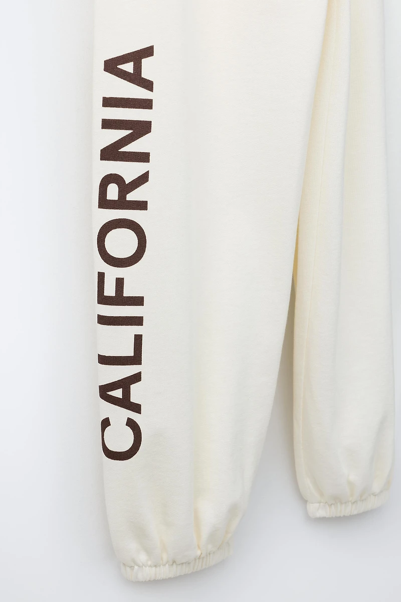 TEXT BALLOON PLUSH PANTS
