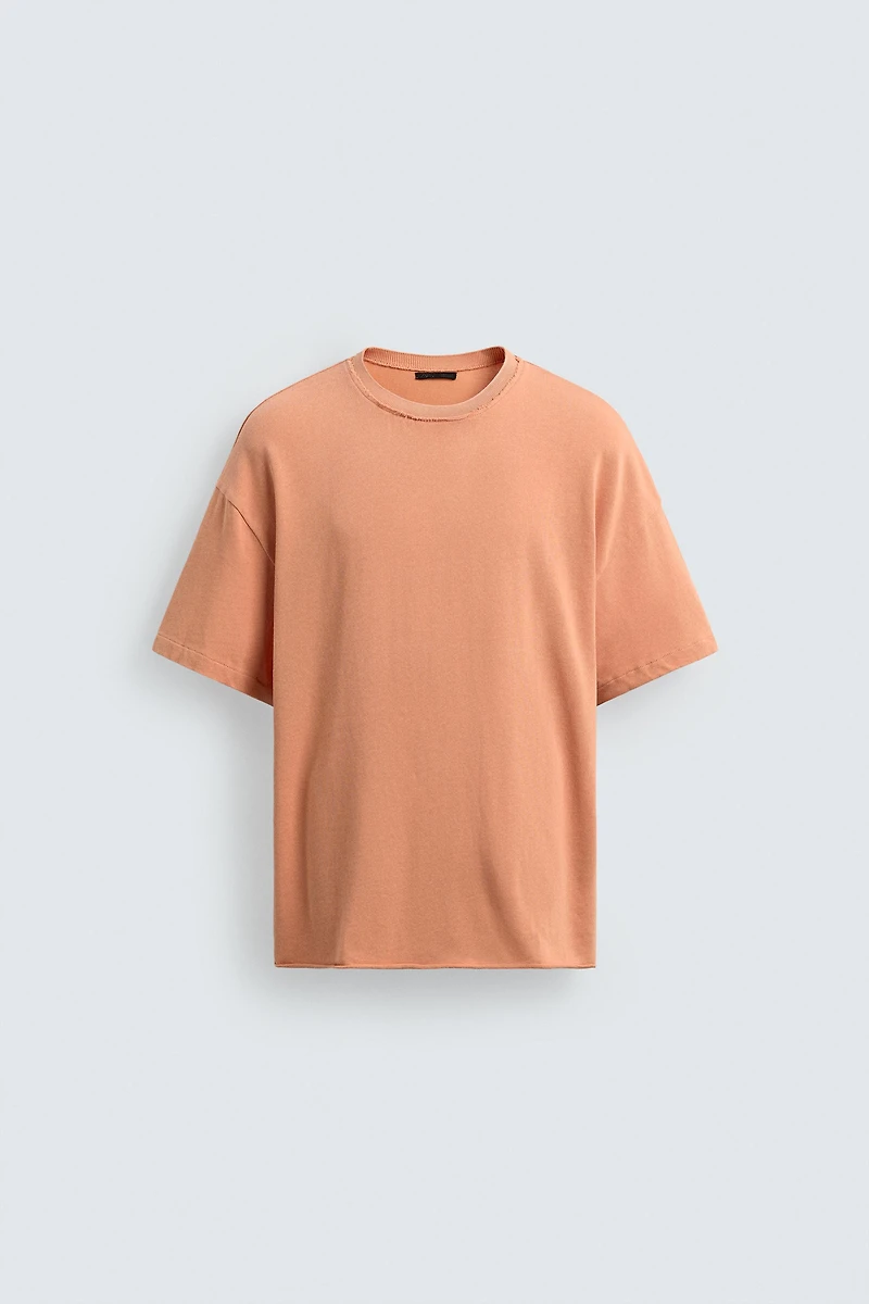 IRREGULAR FINISH KNIT T-SHIRT