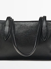Nappa leather west satchel bag