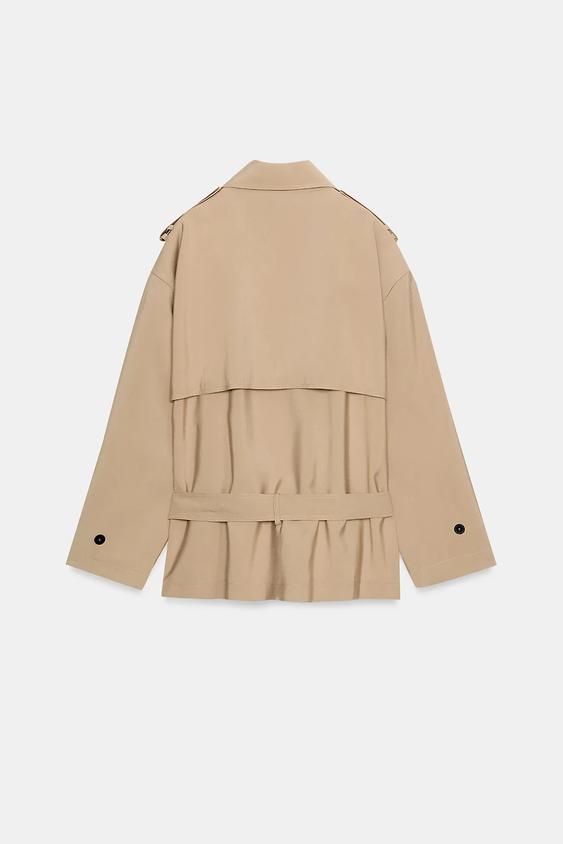 BELTED TRENCH JACKET
