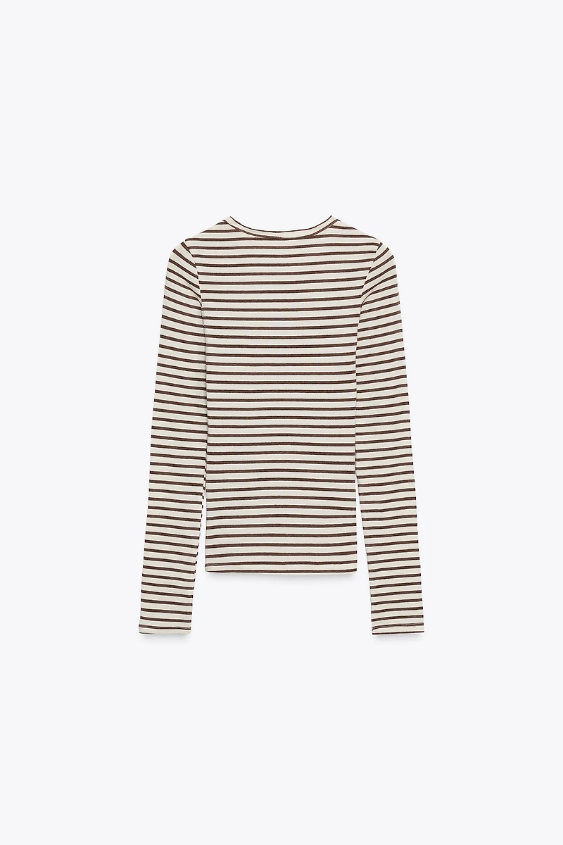 STRIPED LONG SLEEVE T-SHIRT