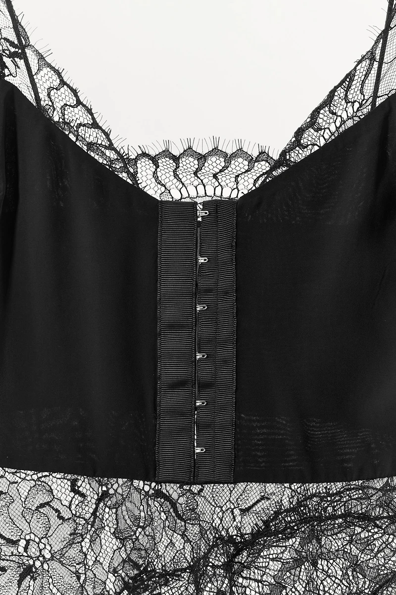 TOP BRETELLES DENTELLE