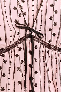 EMBROIDERED TIE TOP