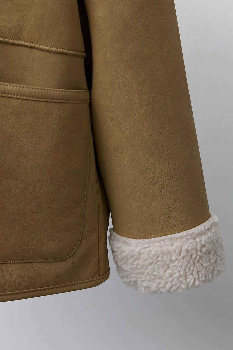 DOUBLE-FACED FLEECE COAT