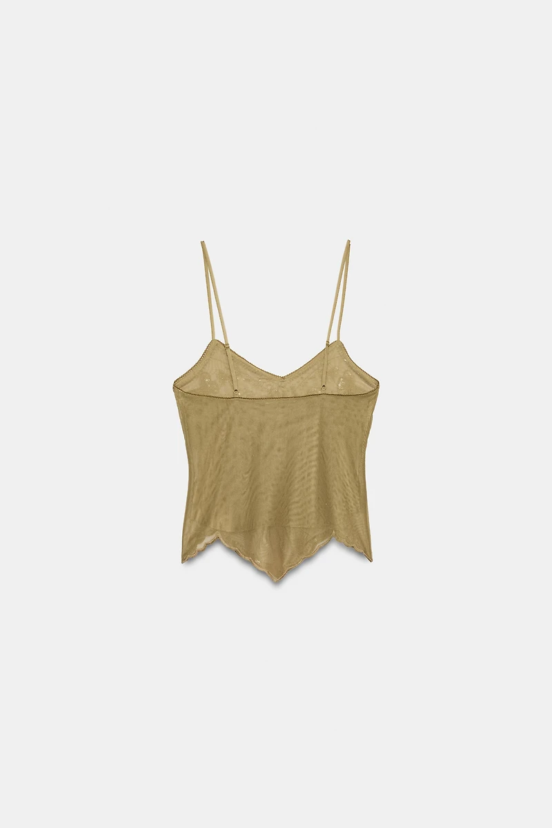 EMBROIDERED CAMISOLE
