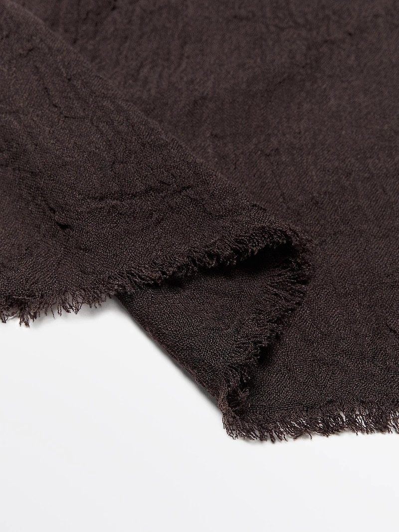Lightweight wool blend scarf