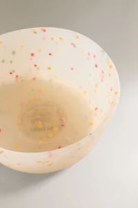 CHILDREN'S CONFETTI SILICONE BOWL