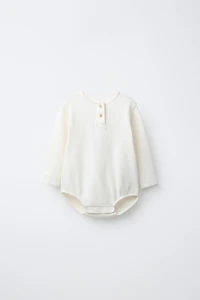 WAFFLE HENLEY BODYSUIT
