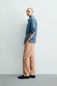 WASHED COLOR STRAIGHT FIT JEANS