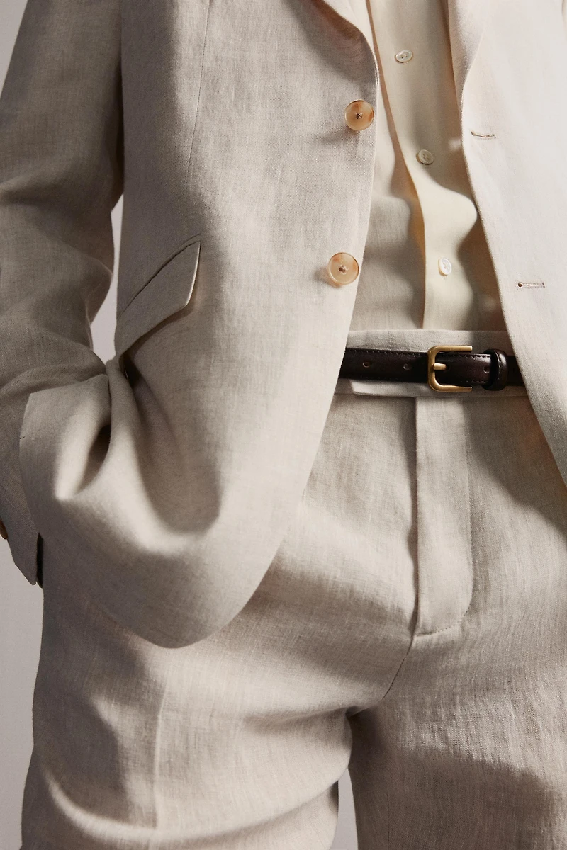 100% LINEN SUIT BLAZER