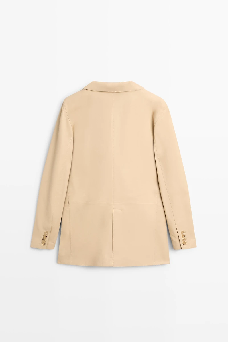 Nappa leather blazer
