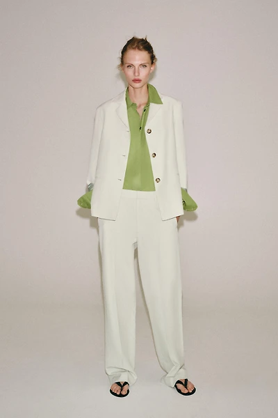 ZW COLLECTION STRAIGHT LINEN BLAZER