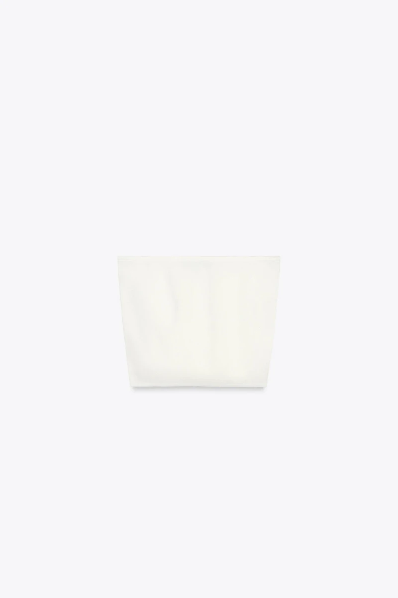 PLAIN KNIT BANDEAU TOP