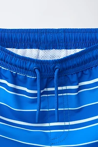 6-14 YEARS/ STRIPED SWIM SHORTS