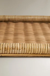 RECTANGULAR RATTAN TRAY