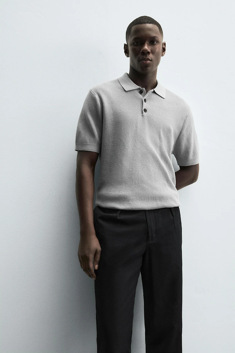 PEARL KNIT POLO SHIRT