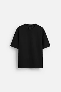 RELAXED FIT STRUCTURED T-SHIRT