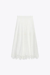 EMBROIDERED LONG SKIRT ZW COLLECTION