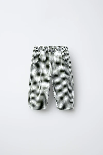 BAGGY GINGHAM PANTS