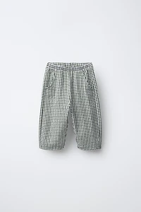 BAGGY GINGHAM PANTS