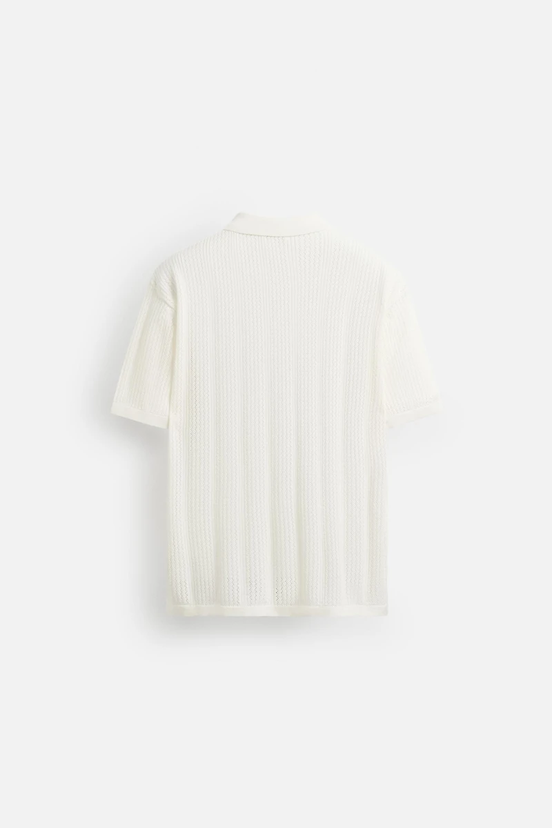 CHEMISE EN MAILLE AJOURÉE