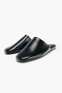 LEATHER SLINGBACK SHOES