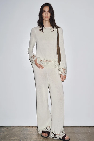 GUIPURE COMBINATION PANTS