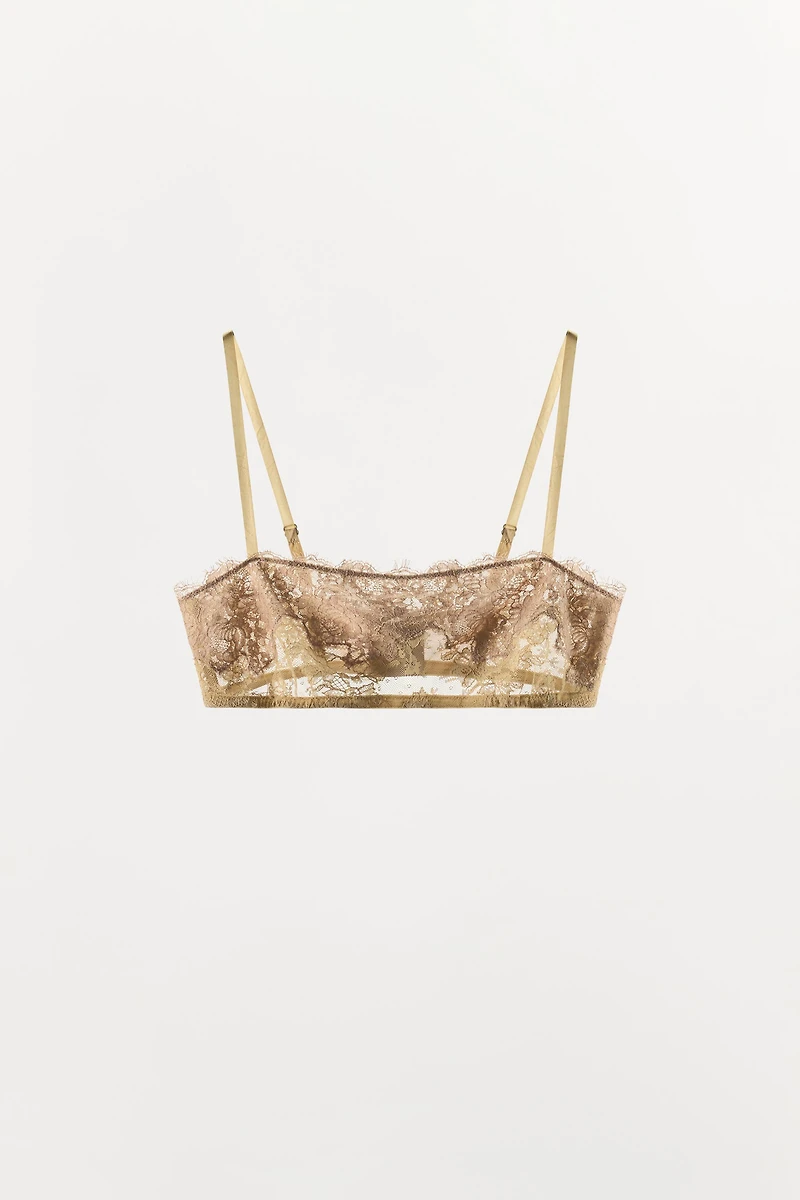 LACE BANDEAU BRA