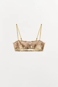 LACE BANDEAU BRA