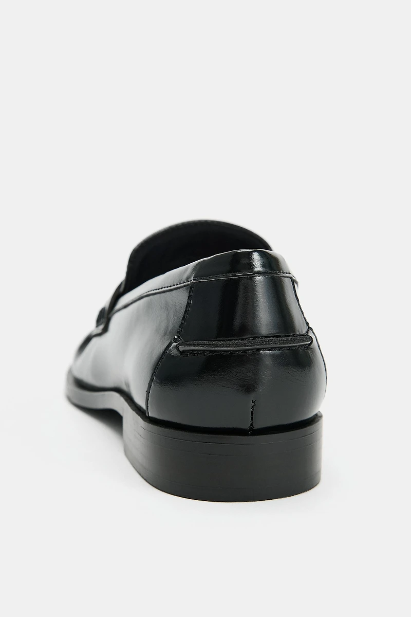 PATENT-EFFECT LOAFERS