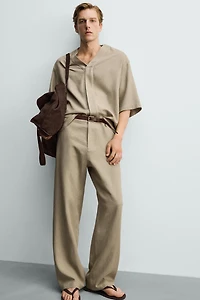 RELAXED FIT VISCOSE-HEMP SHIRT