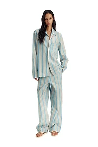 RELAXED FIT STRIPED JACQUARD SHIRT