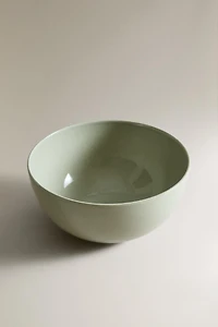 GLAZED STONEWARE SALAD BOWL
