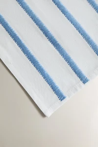 EMBROIDERED STRIPE TABLE RUNNER