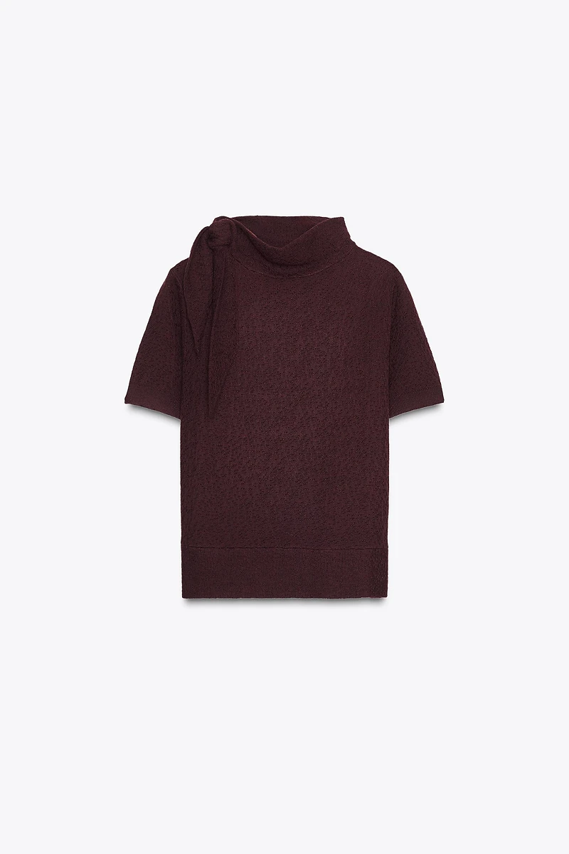 TIED KNIT TOP