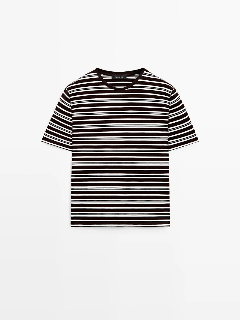 Striped short sleeve T-shirt