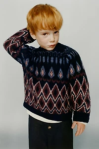 JACQUARD KNIT SWEATER