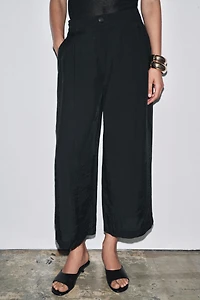 ZW COLLECTION CROPPED PLEATED PANTS