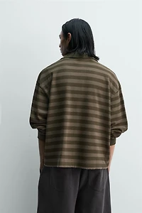 STRIPED PIQUÉ POLO SHIRT