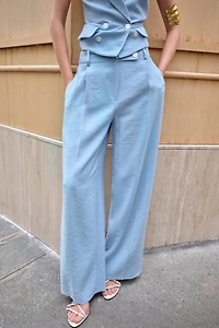 PANTALON LARGE À PINCES