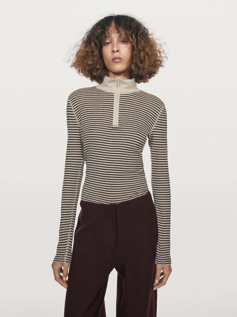 Pantalon laine droit