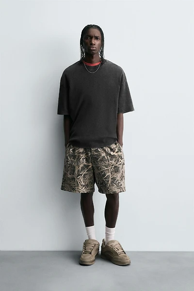 ABSTRACT PRINT SHORTS