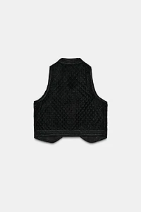 ZW COLLECTION LIMITED EDITION EMBROIDERED VELVET VEST