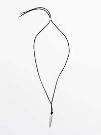 Leather pendulum pendant