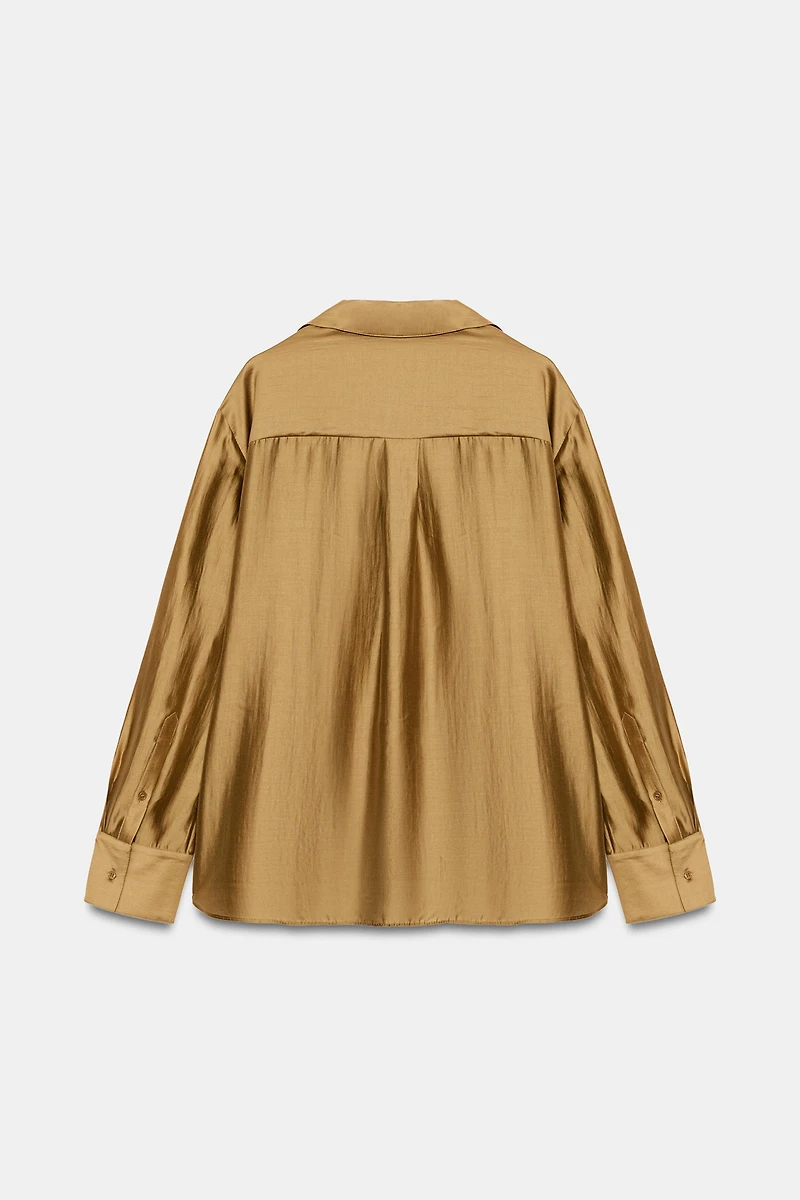 SATIN EFFECT SHIRT ZW COLLECTION