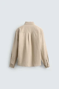 CHEMISE REGULAR FIT LIN-COTON