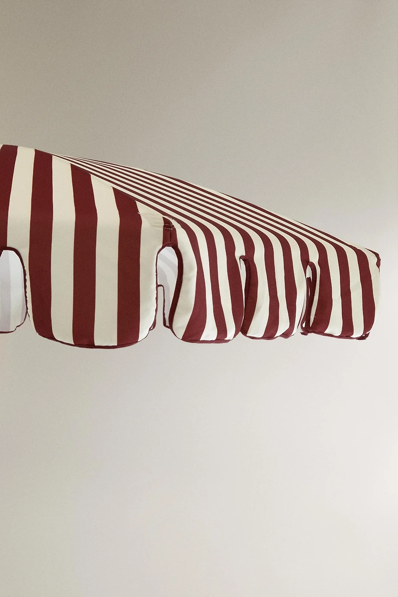 ASH WOOD UMBRELLA WITH CONTRAST PIPING (Ø 200 CM)