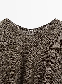 Flecked knit cape - Studio