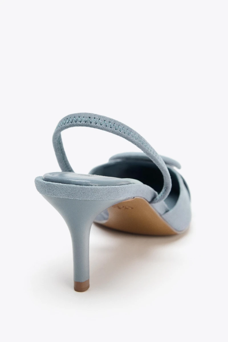 SLINGBACK APPLIQUÉ HEELS